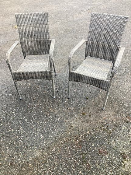Ashey Garden trädgårdsstolar konstrotting grå