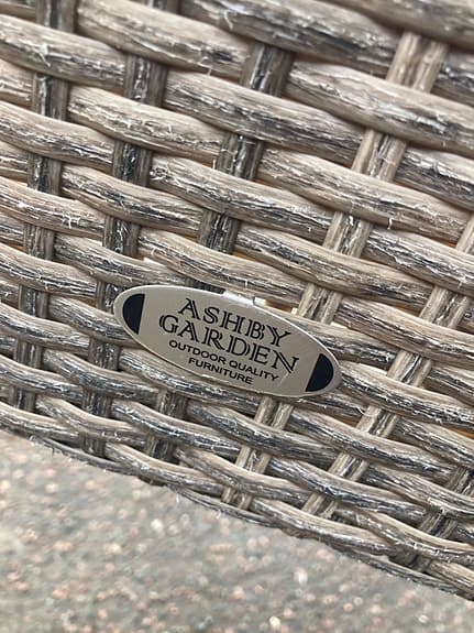 Ashey Garden trädgårdsstolar konstrotting grå