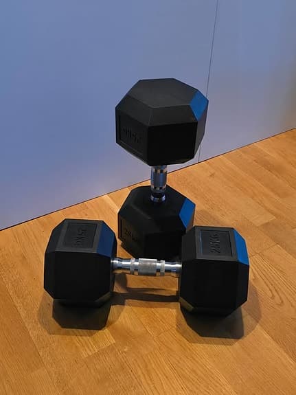 Hexhantlar 25 kg – Kvalitet från Fitness Brands (Nyskick)