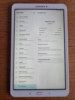 Samsung Galaxy Tab A 10.1” – 4G/LTE – fungerar bra