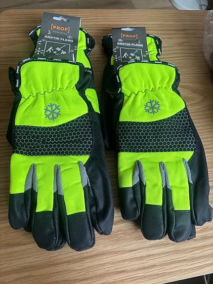 4pack Prof Arctic Flash arbetshandskar storlek 12 gul/svart