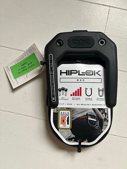 Hiplok DXC bygellås 14 mm härdad bygel svart