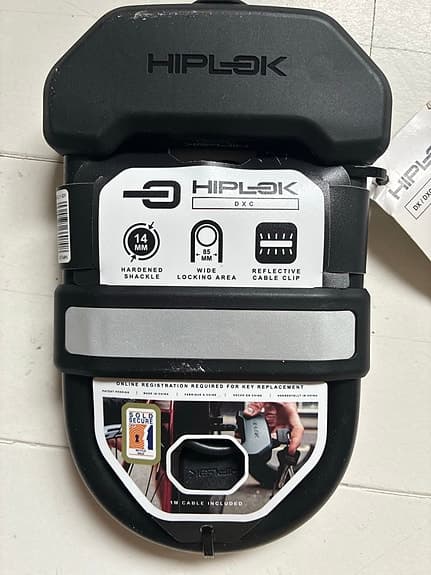 Hiplok DXC bygellås 14 mm härdad bygel svart