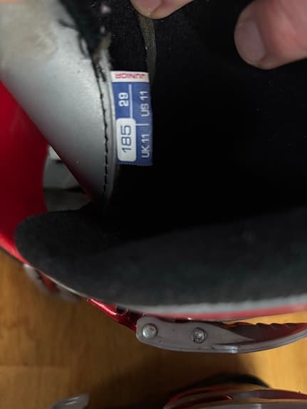 Alpina pjäxor 18,5 (EU:29) röd svart barn