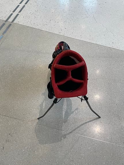 Nike golfbag standbag röd svart