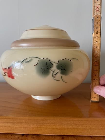 Lampskärm i glas, Art Deco, 1930-40-talet, vintage, lampa