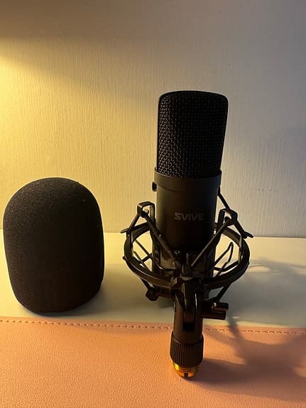 2 st mikrofoner + arm