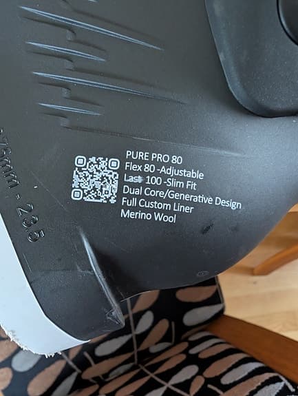 Rossignol Pure Pro 80, 23,5cm eller storlek 37, slalompjäxa