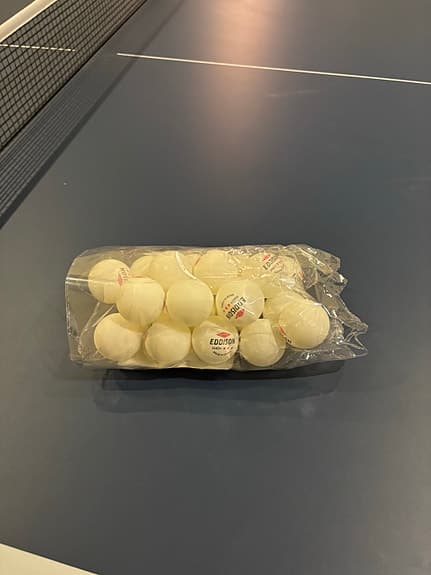 20 Kinesiska Pingisbollar vita