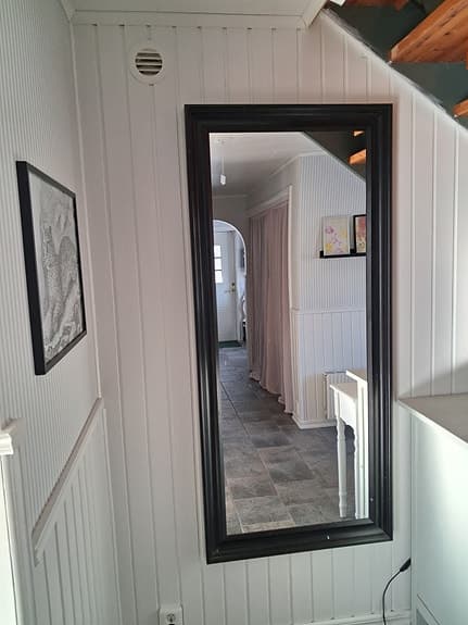 Spegel rektangulär svart ram