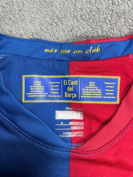 Nike FC Barcelona fotbollströja herr M Junior röd/blå