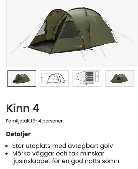 Easy Camp Tält Kinn 4