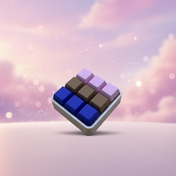 SweetPea Pastel 9-Key fidget clicker