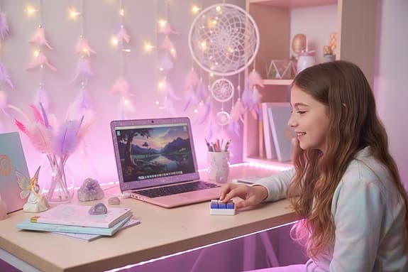 SweetPea Pastel 9-Key fidget clicker