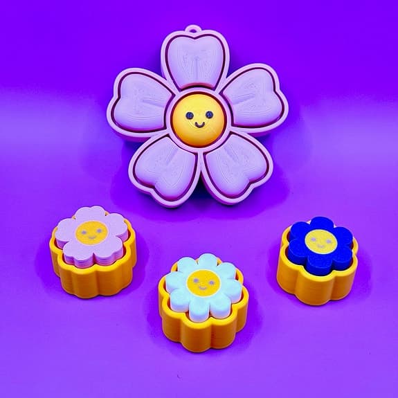 Blommor fidget clickers – set 🌸✨