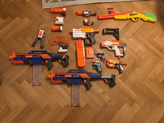 Nerf leksaksvapen set ink elektriska gevär