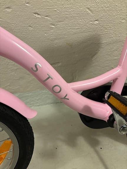 Stoy barncykel 14" rosa