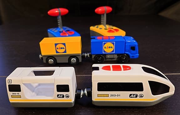 🎮 Fjärrstyrda BRIO-kompatibla: tåg + lastbil (Lidl) 🚂🚚✨