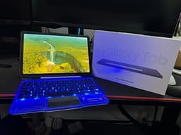 Samsung Tab S10 Lite 5G+s pen+ fodral+ tangentbord batteri hälsa 100%