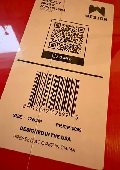 Unika skidor Weston Grizzly Carbon 176. Helt nytt!