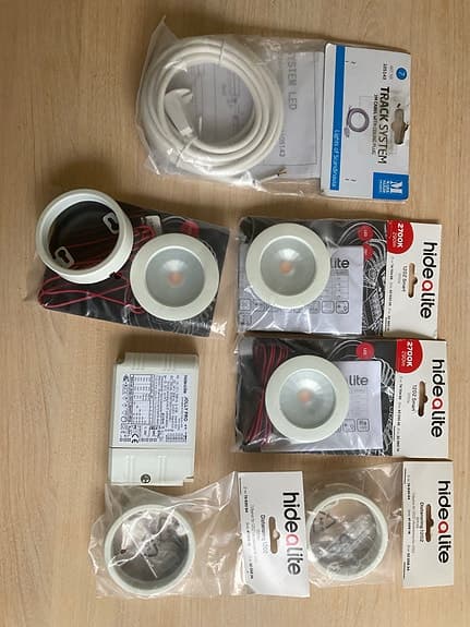 Tre st vita hide-a-lite LED-spotlights m. drivdon