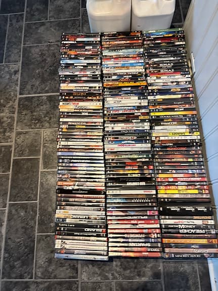 Blandade DVD-filmer samling