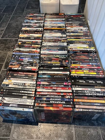 Blandade DVD-filmer samling