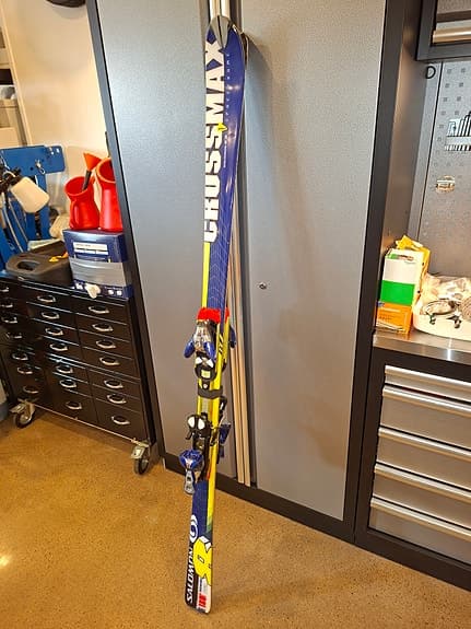 Salomon Crossmax slalomskidor blå/gul