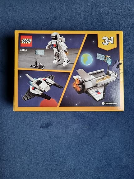 Oöppnad LEGO Creator rymdfärja 3-i-1 byggsats