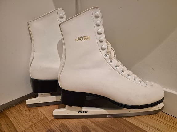 Jofa konståkningsskridskor vit storlek 40