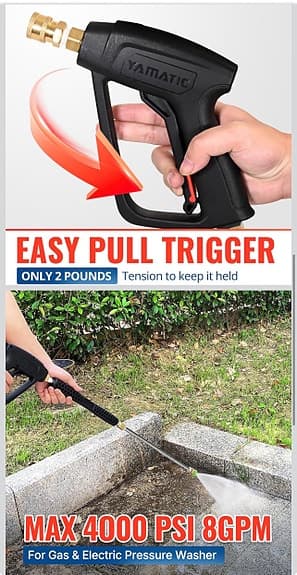 Högtryckstvätt pistol & stav – 4000 PSI (NY)