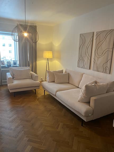 4-sits Soffa och Fåtölj  och soffbord