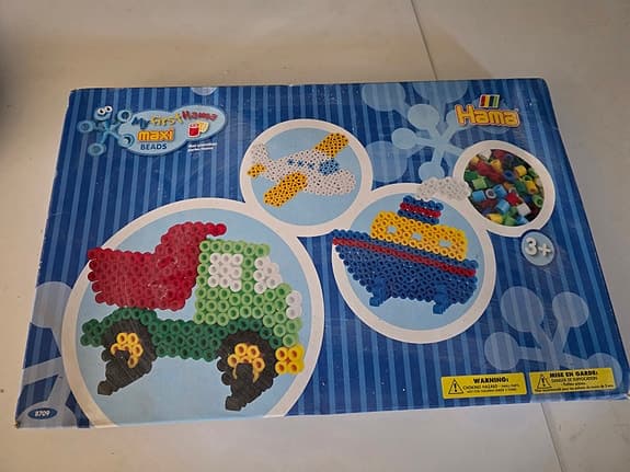 Hama set stora pärlor + 2 extra brickor