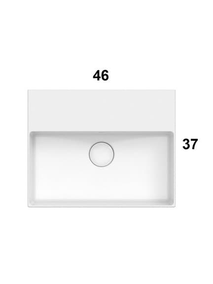 Globo handfat 46x37 cm vit porslin