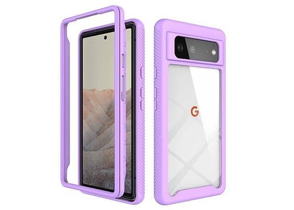 Google Pixel 6 - Stötsäkert hybridskal - Lila