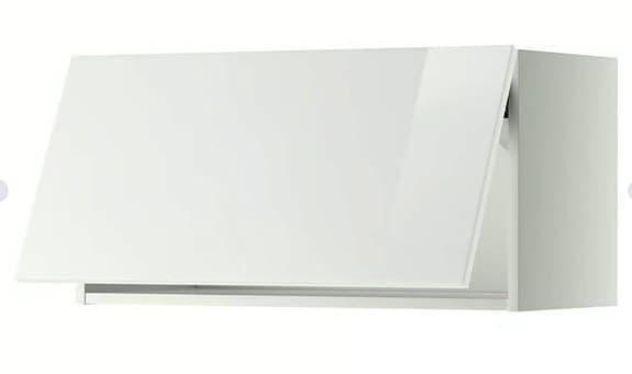 RINGHULT LÅDFRON, högglans vit, 80x40 cm