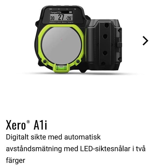Digitalt Sikte Pilbåge Garmin Xero® A1i