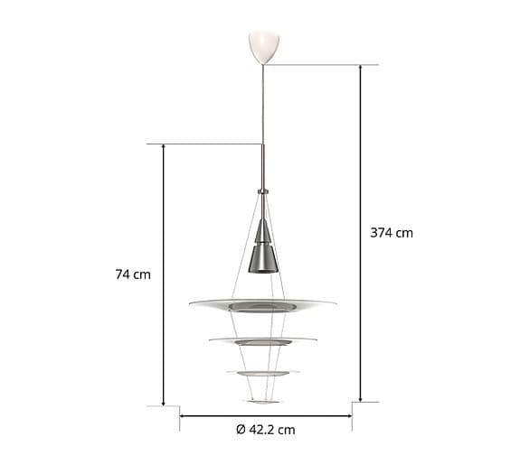 LOUIS POULSEN ENIGMA 425 PENDEL