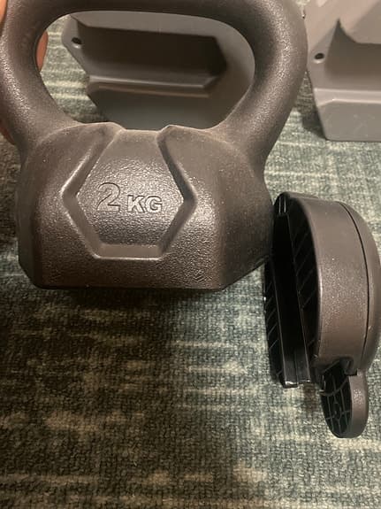 Justerbar kettlebell/viktset 2 kg + 2x 1,5 kg