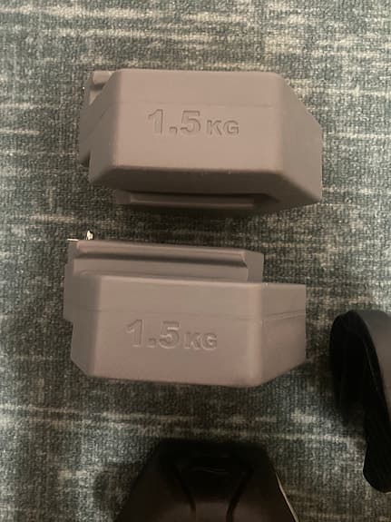 Justerbar kettlebell/viktset 2 kg + 2x 1,5 kg