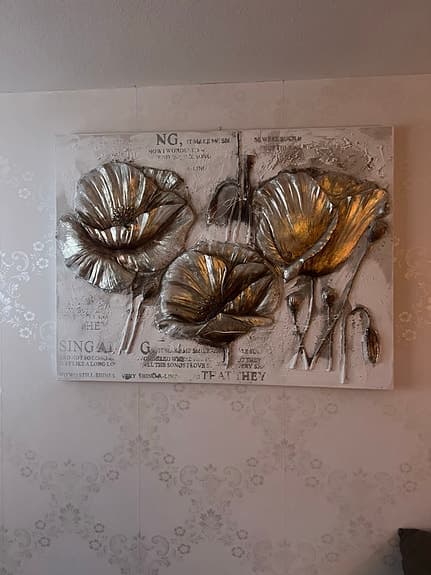 Ikea tavla med blommotiv