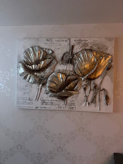 Ikea tavla med blommotiv