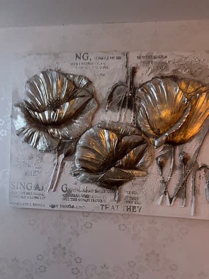 Ikea tavla med blommotiv