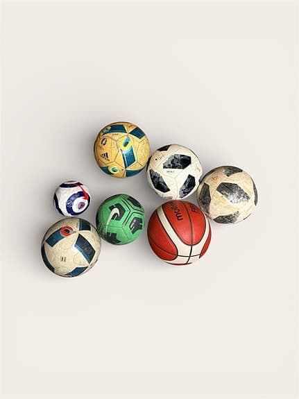 Stort Bollpaket (7 st) – Basketboll (Ny!) & Fotbollar