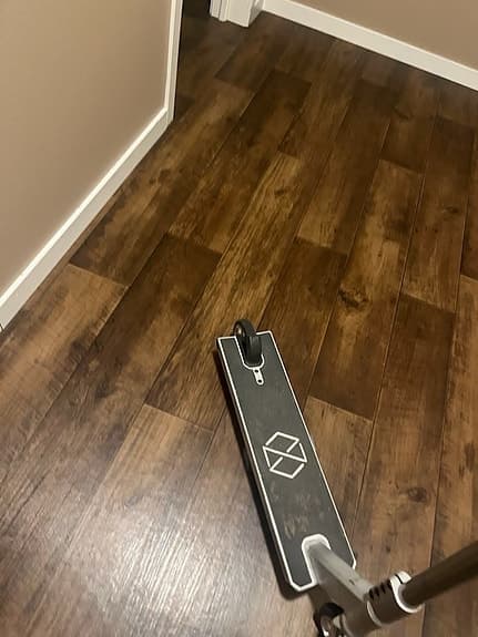 Sparkcykel trickmodell aluminium grå