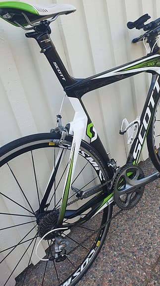Scott Plasma 20 Tempocykel herr svart/grön/vit ramstorlek L