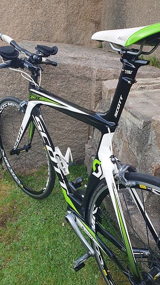 Scott Plasma 20 Tempocykel herr svart/grön/vit ramstorlek L