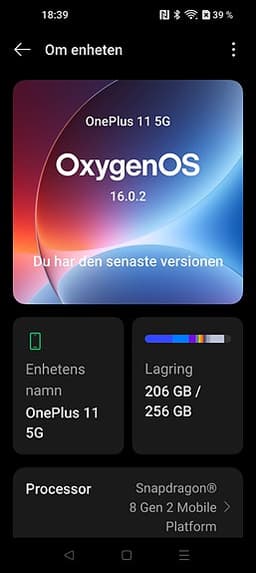 OnePlus 11 mobiltelefon 256 GB grön