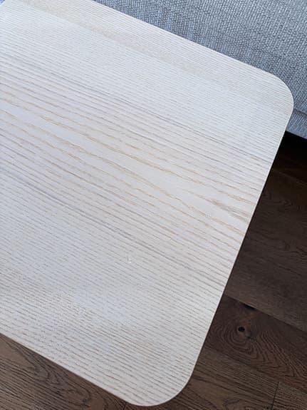 IKEA LISABO sidobord askfaner 45x45 cm ljus trä