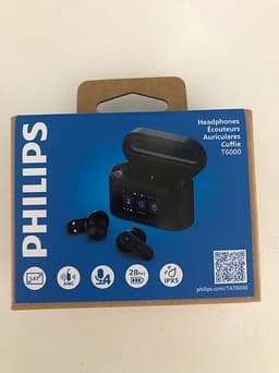 Philips TAT6000 trådlösa in‑ear hörlurar svart